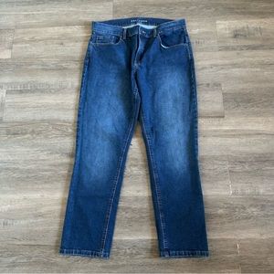 Mott & Bow Jeans Womens 31 Boyfriend Dark Wash Denim Mid Rise 31x28 EUC